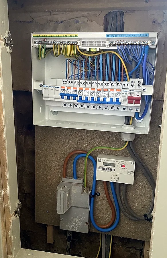 Consumer unit installation completed by Echo Electrical